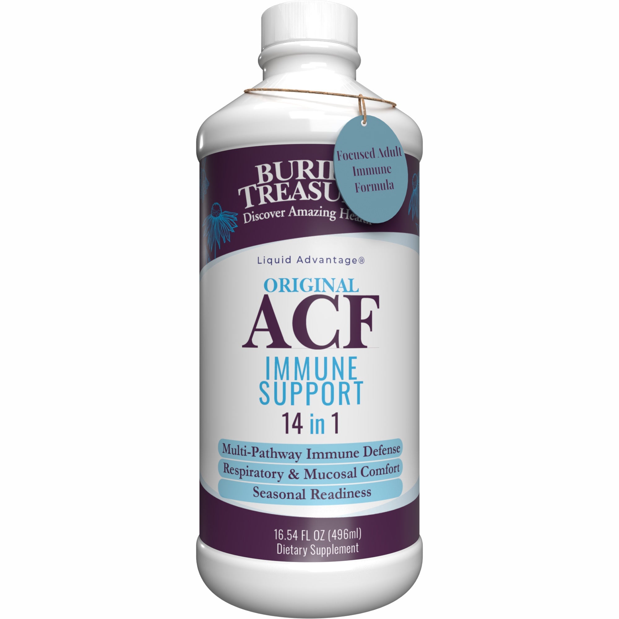 Buried Treasure Liquid Nutrients® ACF Original – Short-Term Liquid Immune Support with Vitamin C, Zinc & Herbal Blend