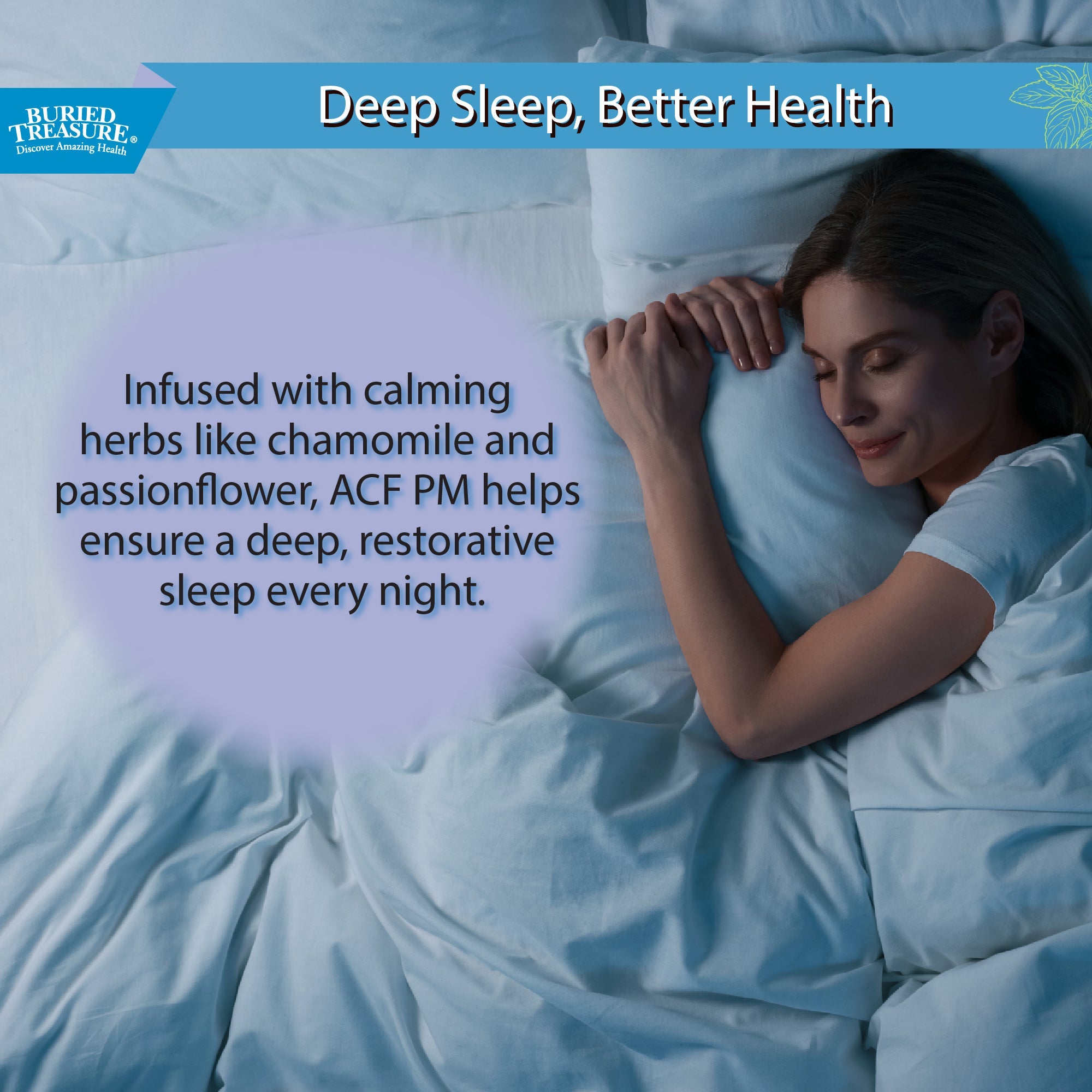 Buried Treasure Liquid Nutrients®  ACF PM – Melatonin-Free Liquid Nighttime Sleep Support