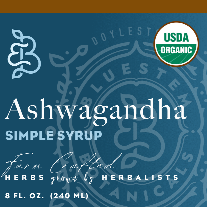 Ashwagandha Simple Syrup - Certified Organic