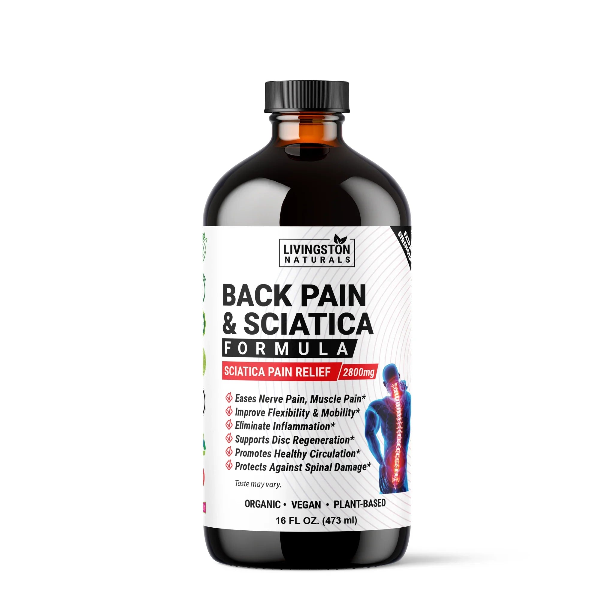 Back Pain & Sciatica Organic Liquid Herbal Formula