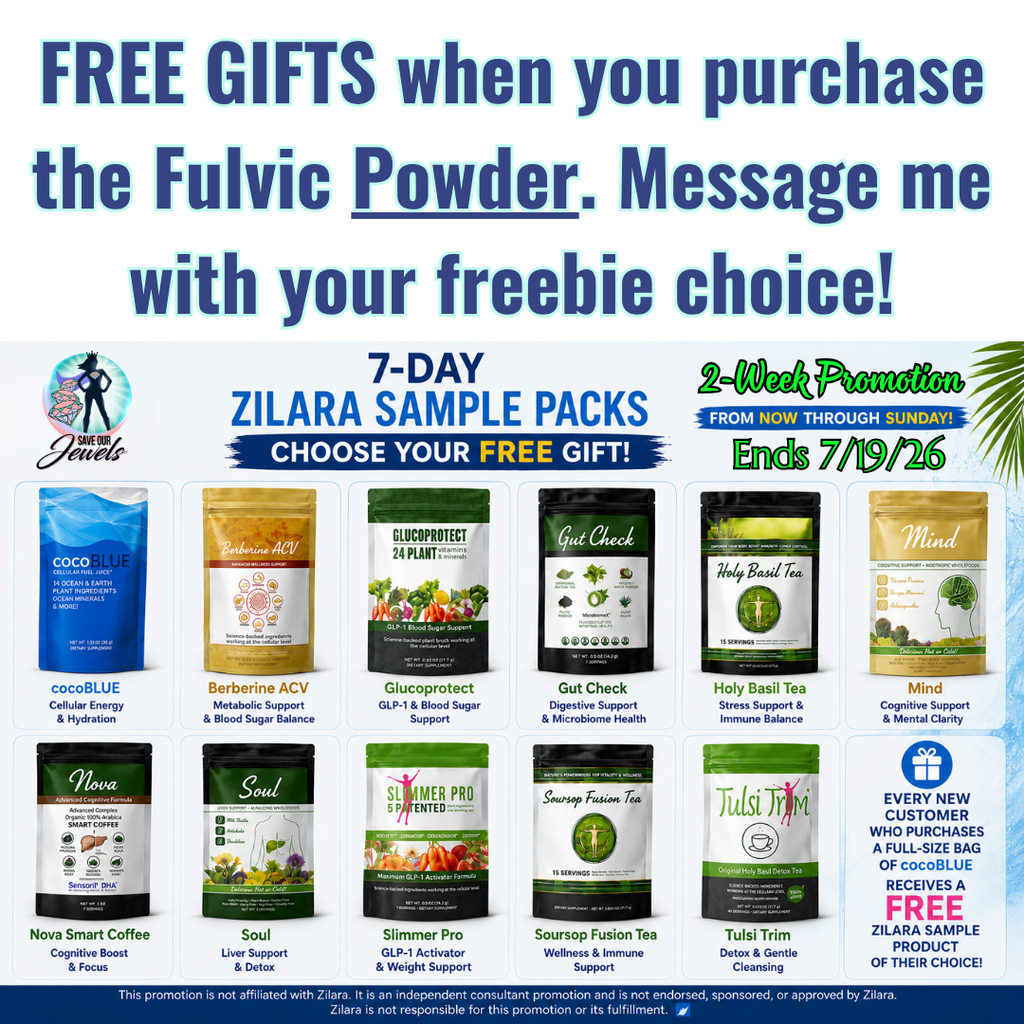 Fulvic Acid Mineral Liquid & Powder - Chelates Heavy Metals, 70+ Minerals & Electrolytes