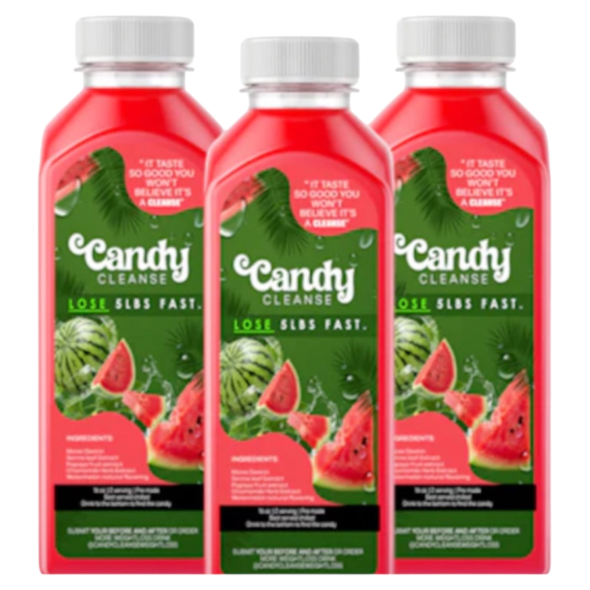 Candy Cleanse  Watermelon 6-Day Detox Drink | All-Natural Pre-Made Cleanse for Weight Loss & Digestion