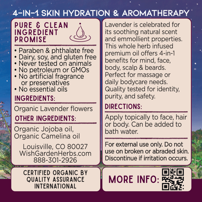Lavender Oil, Calm & Hydrate