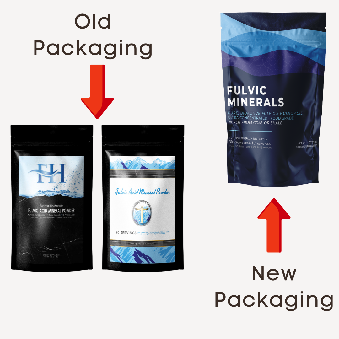 Fulvic Acid Mineral Liquid & Powder - Chelates Heavy Metals, 70+ Minerals & Electrolytes