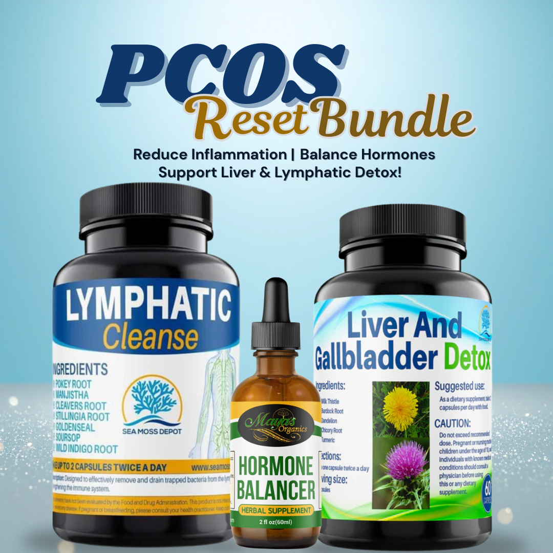 THE PCOS RESET BUNDLE - Balance Hormones | Reduce Inflammation | Support Liver & Lymphatic Detox | Regulate Your Cycle