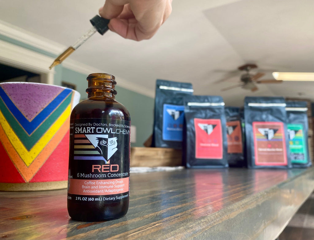 RED DROPS Smart OWLchemy - 2oz Potent Mushroom Extract