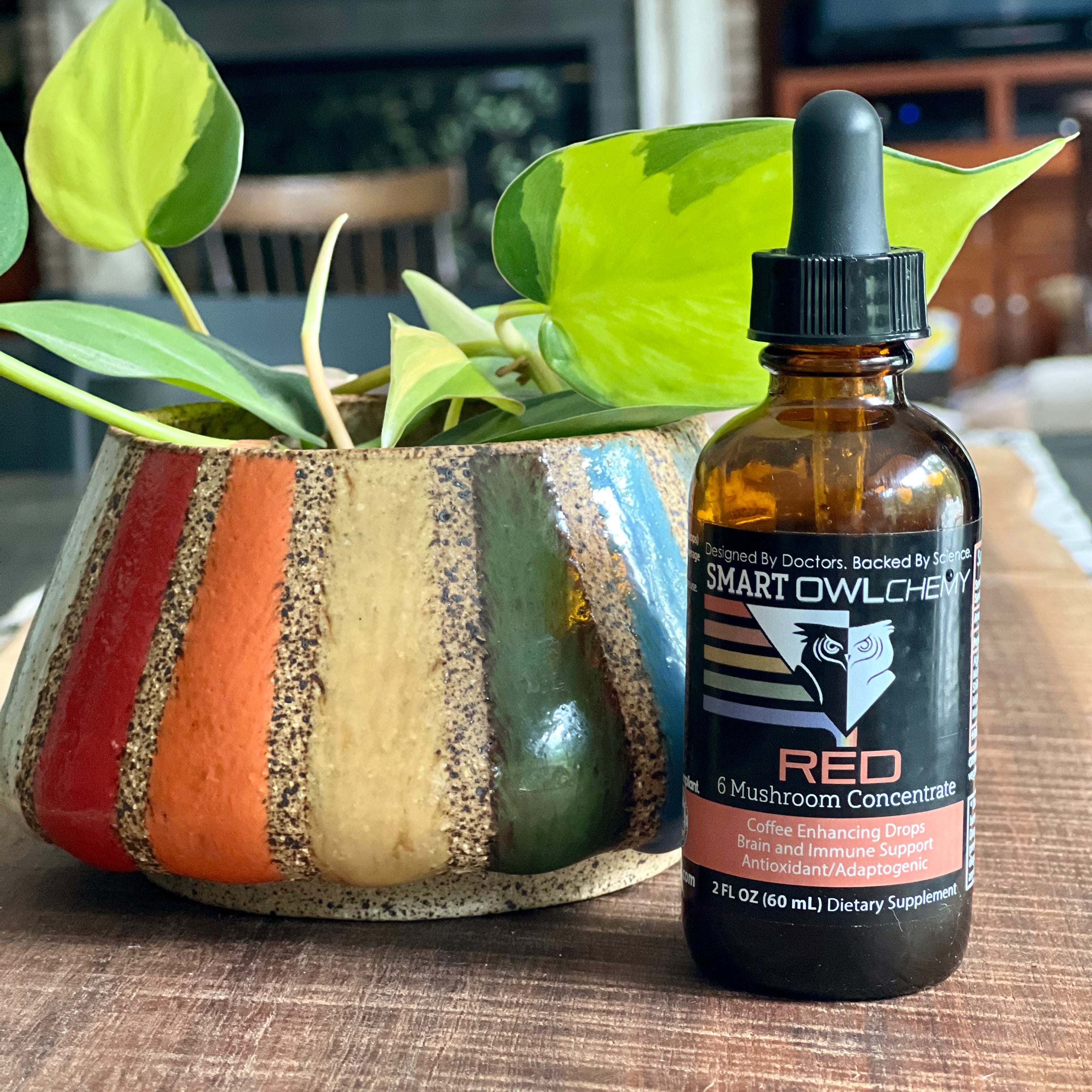 RED DROPS Smart OWLchemy - 2oz Potent Mushroom Extract