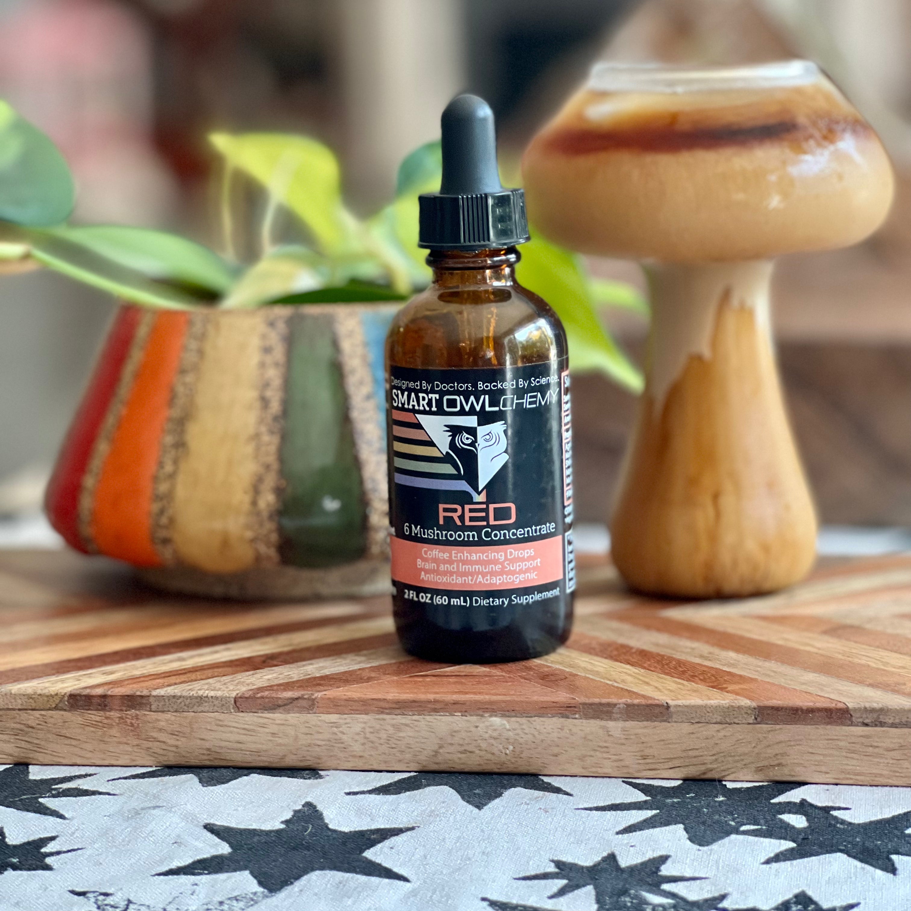 RED DROPS Smart OWLchemy - 2oz Potent Mushroom Extract