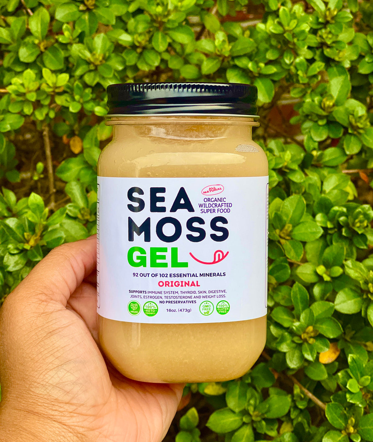 Flavored Sea Moss Gel - Dr. Sebi Inspired 100% Raw Organic - Wild Harvested Sea Moss